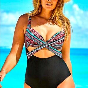 NWT Swimsuits for All one piece size 10